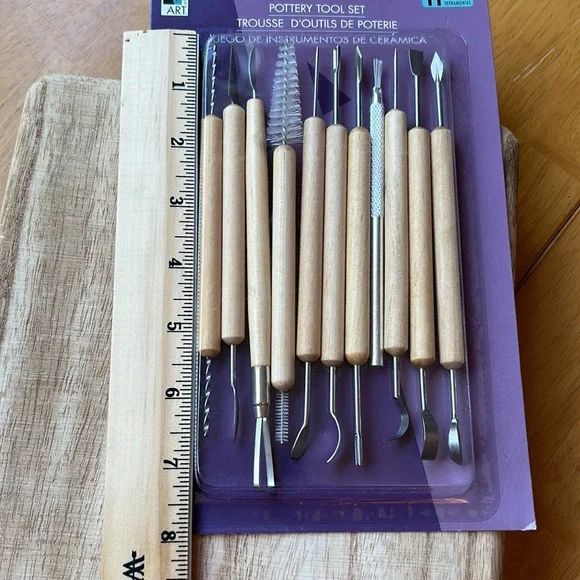 Sculpting Tools Pottery Tool Set 11 Pieces New Sealed Package Two Sided 22 Tools - Picture 6 of 11